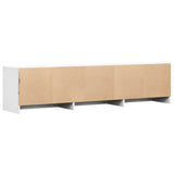 Mobile TV con led Bianco 165 x 34 x 40 cm Legno truciolato