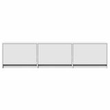 Mobile TV con led Bianco 165 x 34 x 40 cm Legno truciolato