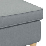 Poggiapiedi Grigio Chiaro 55 x 35 x 41 cm Poliestere