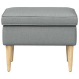 Poggiapiedi Grigio Chiaro 55 x 35 x 41 cm Poliestere