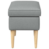 Poggiapiedi Grigio Chiaro 55 x 35 x 41 cm Poliestere