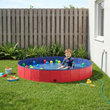 Piscina per bambini Rosso 200 x 30 cm