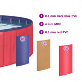 Piscina per bambini Rosso 200 x 30 cm