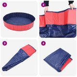 Piscina per bambini Rosso 300 x 38 cm