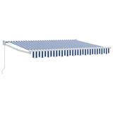 Tenda retrattile Blu e Bianco 2,5 x 2 m