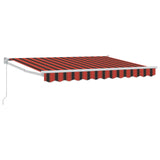 Tenda retrattile Arancione, Nero e Giallo 2,5 x 2 m