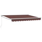 Tenda retrattile Marrone 3 x 2 m 100% Poliestere e Alluminio