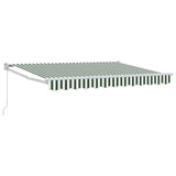 Tenda retrattile Verde e Bianco 3 x 2 m