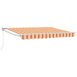 Tenda retrattile Giallo, Arancione e Bianco 3,5 x 2 m