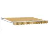 Tenda retrattile Giallo, Grigio e Bianco 3,5 x 2 m