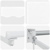 Tenda retrattile Bianco 3,5 x 2 m 100% Poliestere e Alluminio