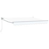 Tenda retrattile Bianco 3,5 x 2 m 100% Poliestere e Alluminio