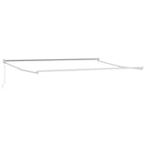 Tenda retrattile Giallo e bianco 4 x 2 m Poliestere e Alluminio