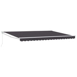 Tenda retrattile Antracite 4 x 2 m Poliestere e Alluminio