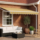 Tenda da Sole Giallo, Grigio e Bianco 2,5 x 2 m