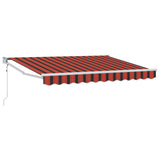 Tenda da Sole Arancione, Nero e Giallo 3,5 x 2 m