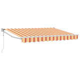 Tenda da Sole Giallo, Arancione e Bianco 3,5 x 2 m