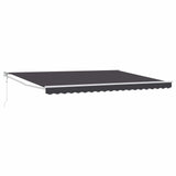 Tenda da Sole Antracite 4 x 2 m Poliestere e Metallo