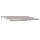 Tenda da Sole Grigio Chiaro 4 x 2 m Poliestere e Metallo