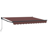 Tenda retrattile Marrone 3 x 2 m 100% Poliestere e Alluminio