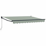 Tenda retrattile Verde e Bianco 3 x 2 m
