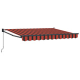 Tenda retrattile Arancione, Nero e Giallo 3,5 x 2 m