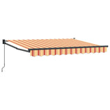 Tenda retrattile Giallo, Arancione e Bianco 3,5 x 2 m