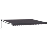 Tenda retrattile Antracite 4 x 2 m Poliestere e Alluminio