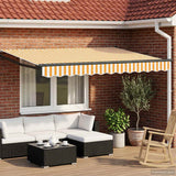 Tettuccio Elettrico Retrattile Giallo e Bianco 3 x 2 m