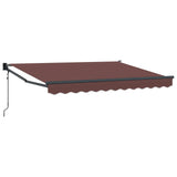 Tenda retrattile Marrone 3 x 2 m Poliestere e Metallo