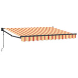 Tenda da Sole Giallo, Arancione e Bianco 3,5 x 2 m
