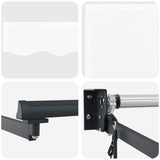 Tenda da Sole Bianco 3,5 x 2 m Poliestere e Metallo