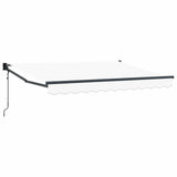Tenda da Sole Bianco 3,5 x 2 m Poliestere e Metallo