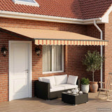 Tenda da Sole Giallo, Arancione e Bianco 4 x 2 m