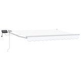 Tenda retrattile manuale con LED Bianco 2,5 x 2 m