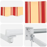 Tenda retrattile manuale con LED Multicolore 3,5 x 2 m