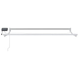 Tenda retrattile manuale con LED Multicolore 3,5 x 2 m