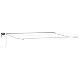 Tenda retrattile manuale con LED Blu e Bianco 4 x 2 m