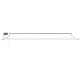Tenda retrattile manuale con LED Blu e Bianco 4 x 2 m