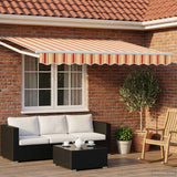 Tenda retrattile manuale con LED Multicolore 3 x 2,5 m