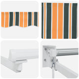 Tenda retrattile manuale con LED 3,5 x 2,5 m