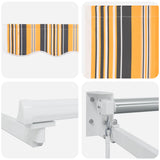Tenda retrattile manuale con LED 4,5  3 m