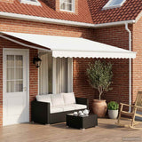 Tenda retrattile manuale con LED Bianco 4,5  3 m