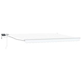 Tenda retrattile manuale con LED Bianco 4,5  3 m