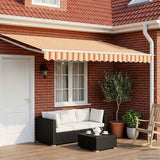 Tenda retrattile manuale con LED Multicolore 5 x 3 m