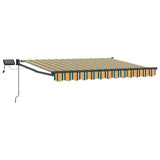Tenda retrattile manuale con LED 3,5 x 2,5 m