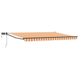 Tenda retrattile manuale con LED Multicolore 5 x 3 m