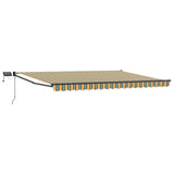 Tenda retrattile manuale con LED 5 x 3 m