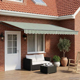 Tenda retrattile manuale con LED 5 x 3 m