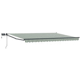 Tenda retrattile manuale con LED 5 x 3 m